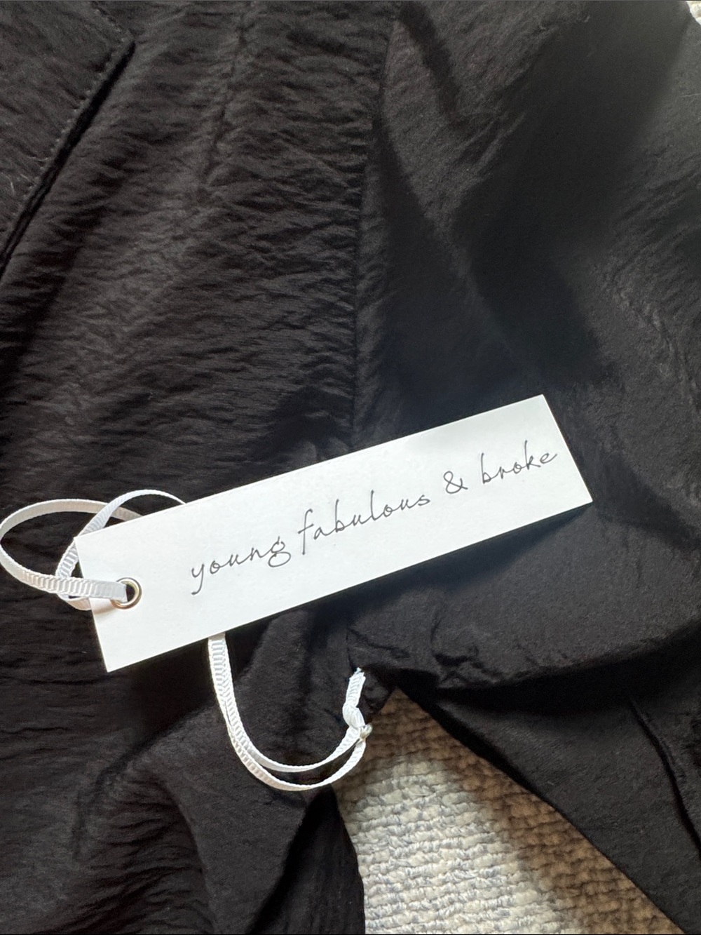 Young Fabulous & Broke Black Maxi Dress with Tie Detail, Cut Outs and Open Back - Picture 3 of 7